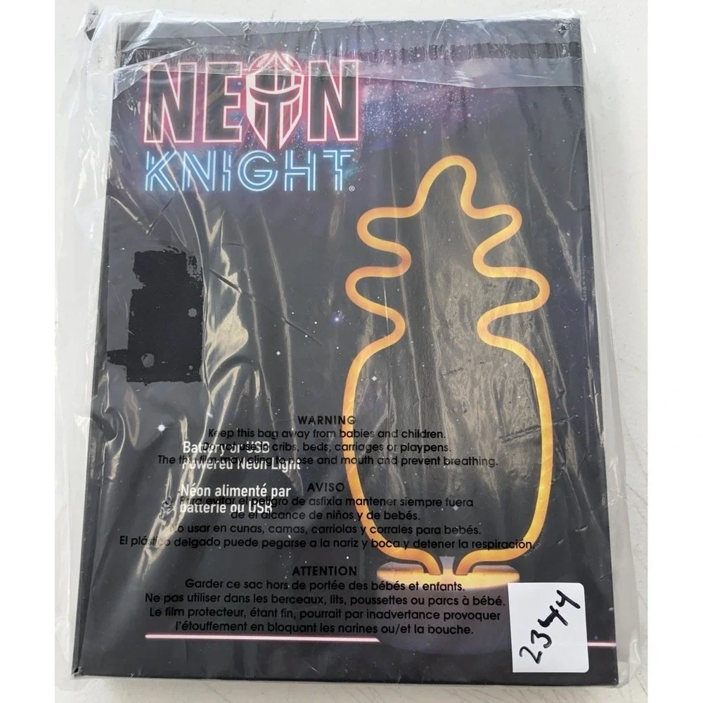 New NEON KNIGHT Neon Pineapple Light  Bx Dmg